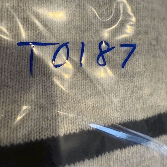 Vince Cashmere Striped Sweater Gray Black Wide Neck Long Sleeve Oversized XS - Picture 10 of 10